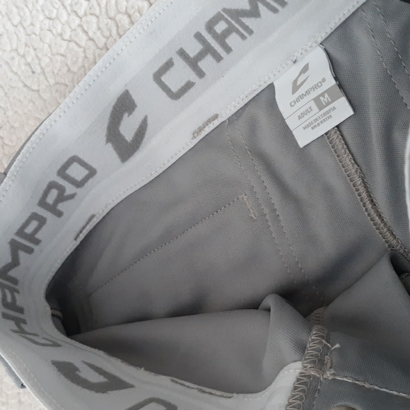 New Champro Grey Adult Medium Loose Fit Knicker Baseball Pants - Picture 11 of 16